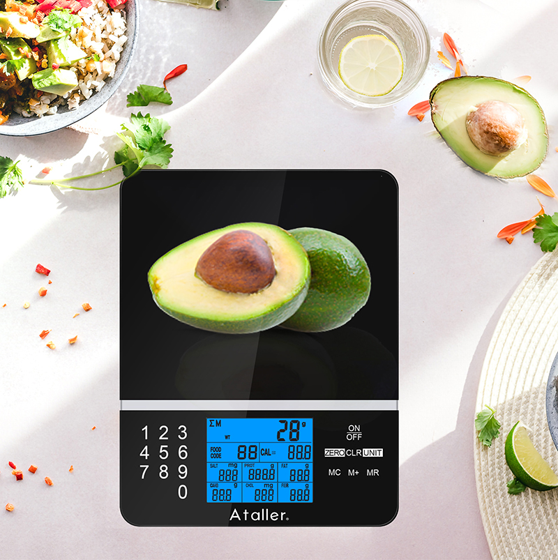 Ataller Kitchen Diet Scale, Digital Food Nutrition Scale with Nutrition