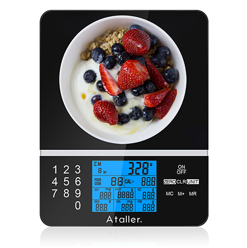 Ataller Digital Coffee Scales with Timer, 2 in 1 Kitchen Food Scale,  Electronic Espresso Scale, Drip Coffee Scale with Large LCD, Graduation  0.1g